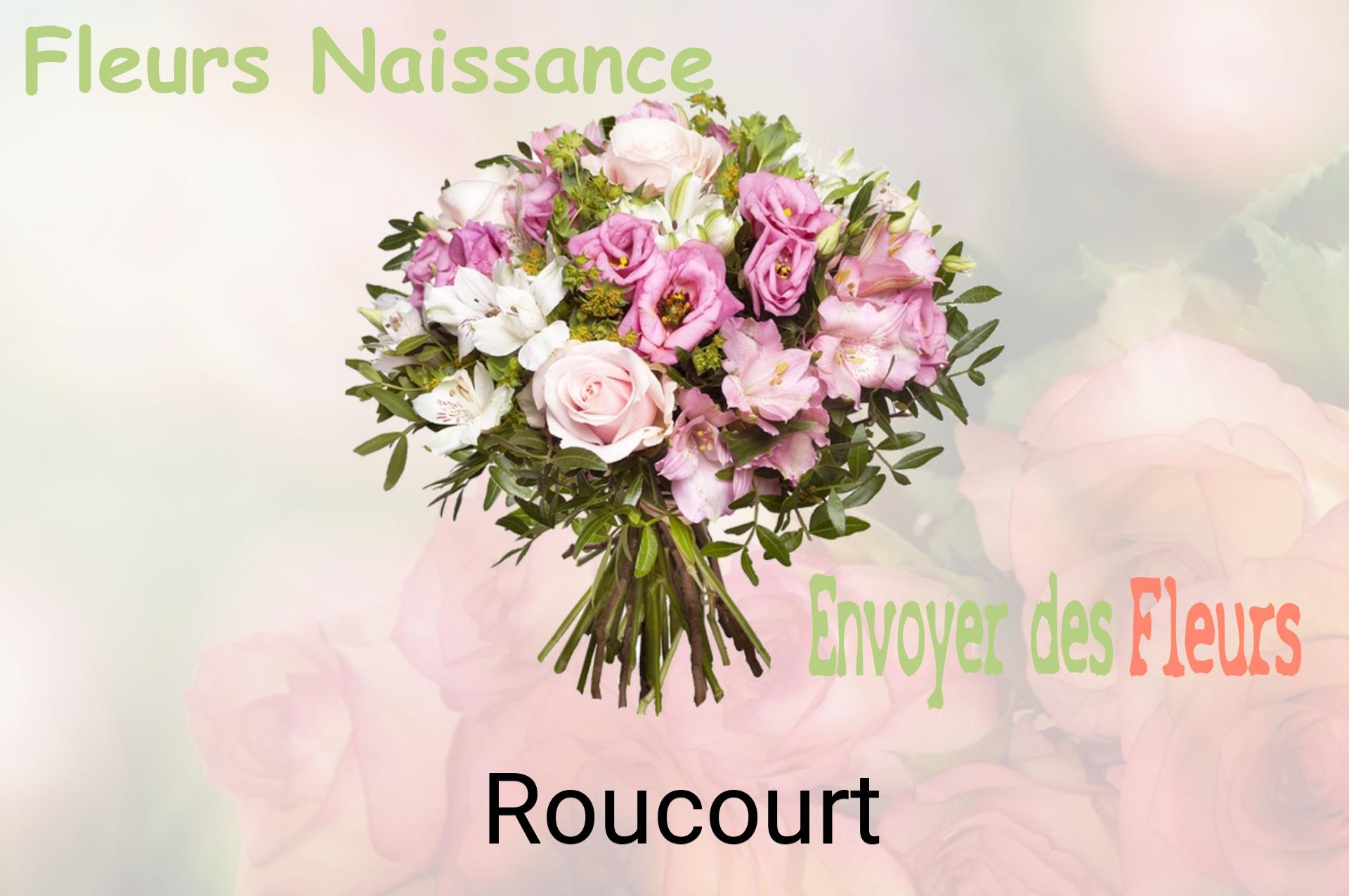 Bouquet de fleurs de naissance livré à Roucourt